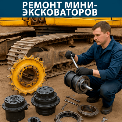 Ремонт ходовой части мини-экскаватора